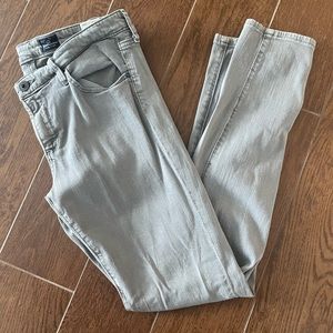 Adriano goldschmeid gray super skinny jeans 29R the legging ankle